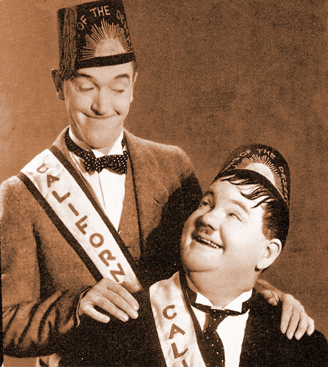 Laurel & Hardy in "Sons
            of the Desert"